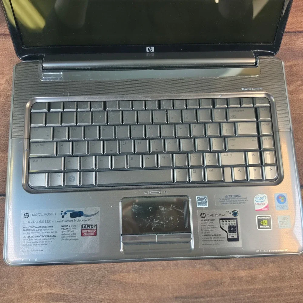 HP Pavilion dv5-1251nr Laptop Bronze For Parts Repair NVIDIA Intel Centrino